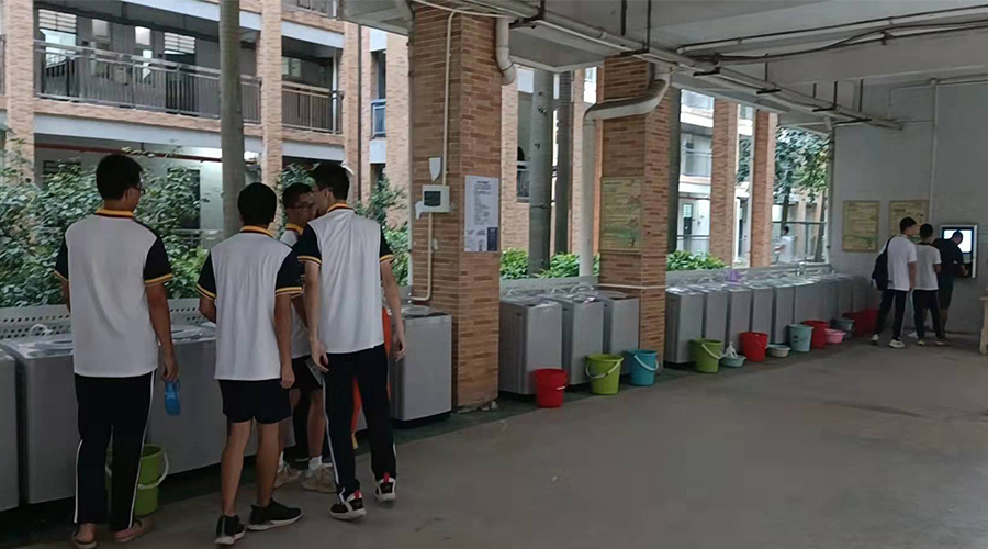 好評續(xù)單！江門一中學校持續(xù)追加共享洗衣機！