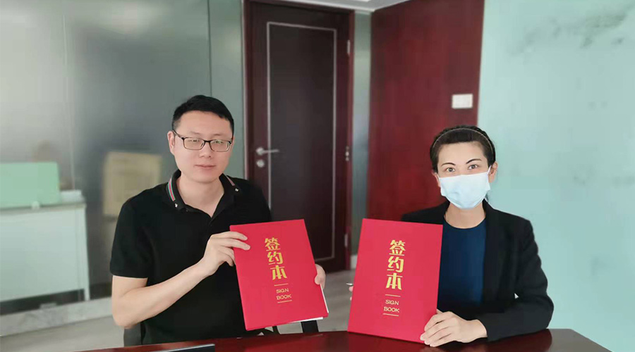 祝賀！金環(huán)電器與寧波某品牌電商客戶再次合作，簽約成功！